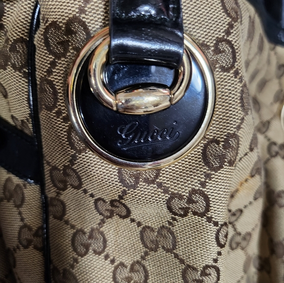 Authentic Gucci monogram canvas full moon large tote bag - Picture 3 of 5